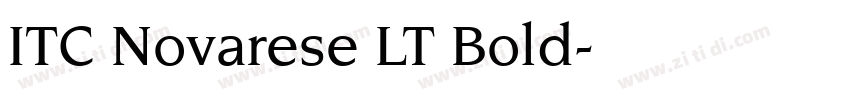 ITC Novarese LT Bold字体转换